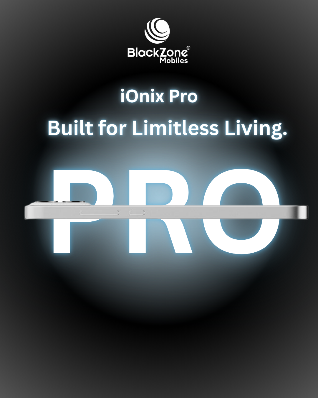 BlackZone iOnix Pro- 12GB RAM, 128GB ROM | 6.3" HD IPS Display | Android 14 | Snapdragon 710 | 20MP Selfie Camera | Dual SIM 4G Smartphone