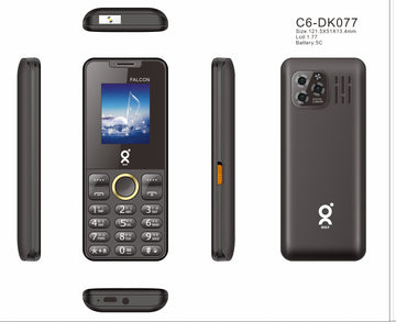 GOLY FALCON 1.8" Display Feature Phone, 1100mAh Big Battery with Dual SIM 2G Network Phone 