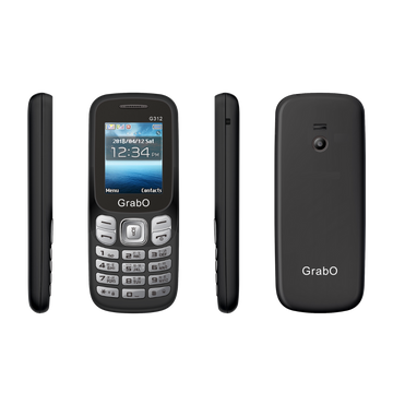 GrabO G312 | Dual SIM Keypad Mobile | 1100mAh Battery | Wireless FM | Torch | Auto Call Recording | 1.77″ Display | Music/MP3 Player | Made in India