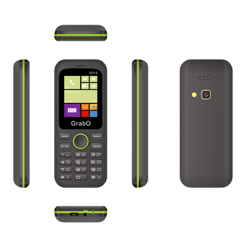GrabO G313 | Dual SIM Keypad Mobile | 1100mAh Battery | Wireless FM | Torch | Auto Call Recording | 1.77″ Display | Music/MP3 Player | Made in India