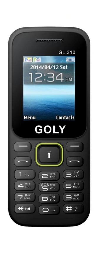 GOLY GL310 1.77" Display Feature Phone, 1100mAh Big Battery with Dual SIM 2G Network Phone