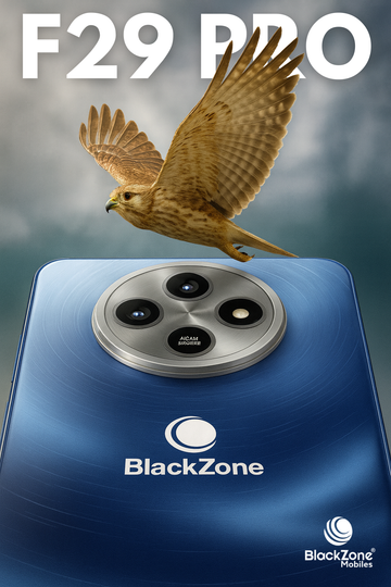 BlackZone F29 Pro β 8GB RAM + 128GB ROM | 6.74" HD Display | Android 14 | 40MP Rear + 20MP Front Camera | 5000mAh Battery | Side Fingerprint Unlock | Dual SIM 4G Smartphone