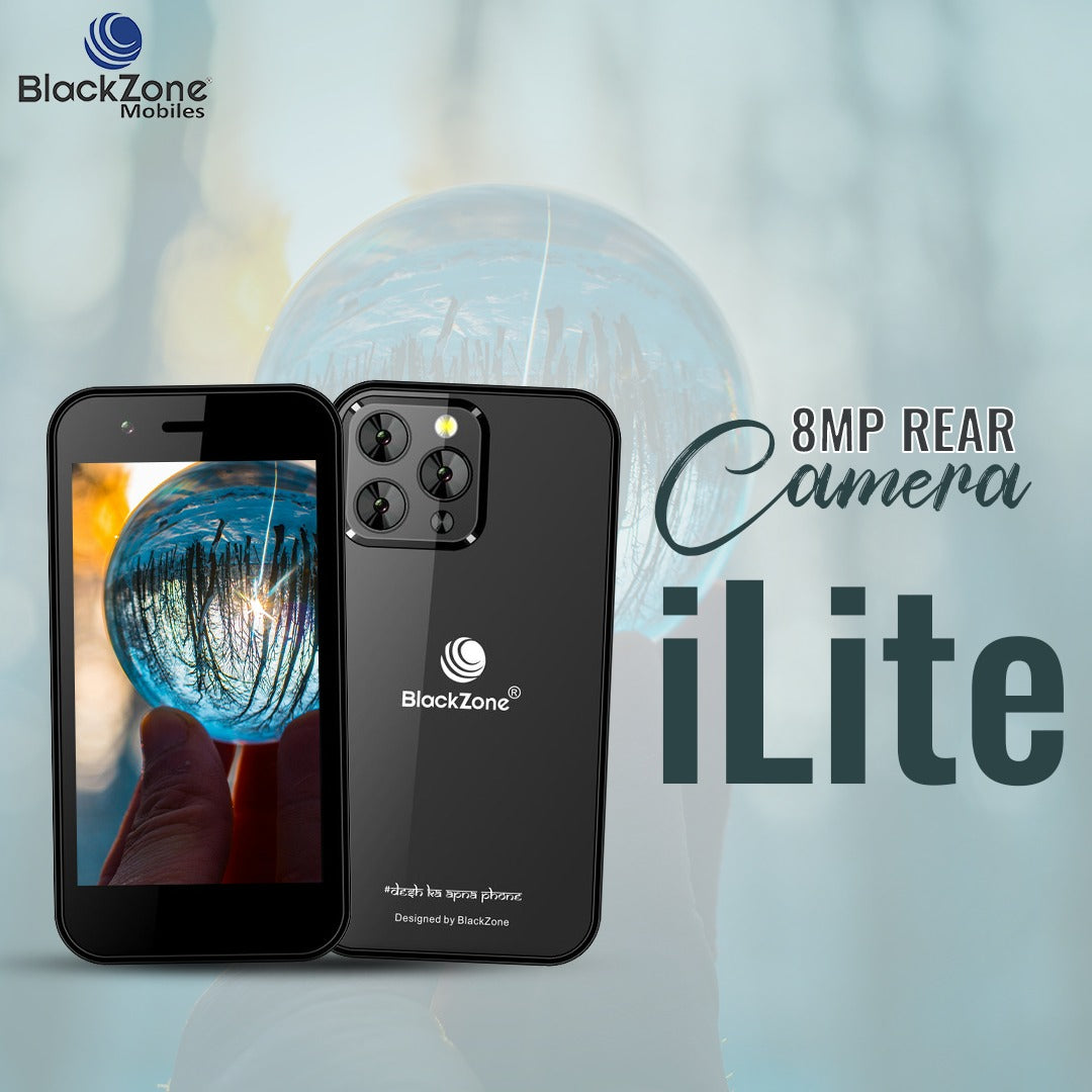 BlackZone iLite | 3.0' Incell Display | 3GB RAM | 16 GB ROM | 8 MP Triple Rear Camera | USB Type C | 2000 mAh Battery