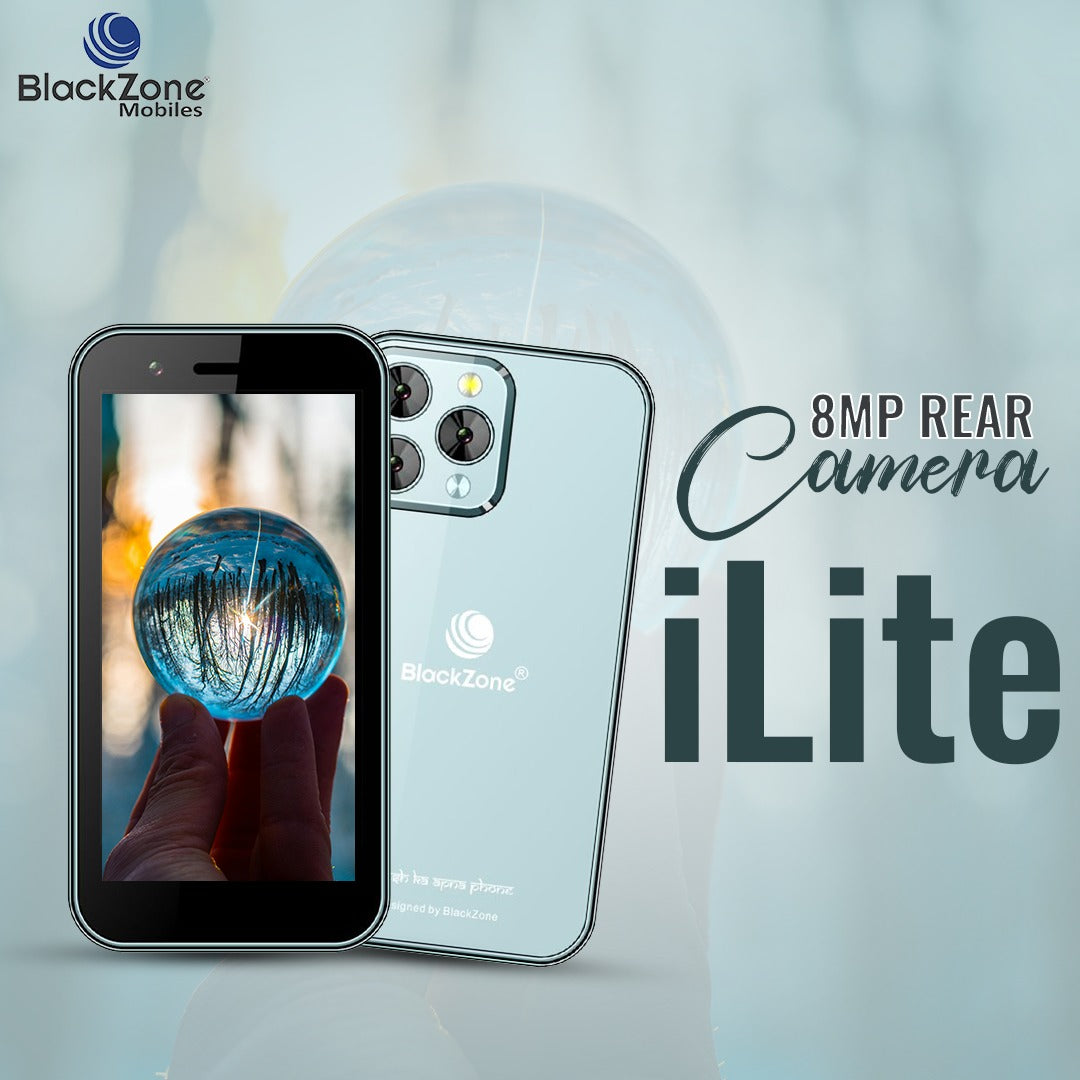 BlackZone iLite | 3.0' Incell Display | 3GB RAM | 16 GB ROM | 8 MP Triple Rear Camera | USB Type C | 2000 mAh Battery