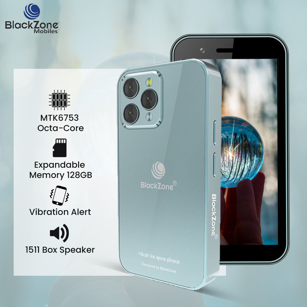 BlackZone iLite | 3.0' Incell Display | 3GB RAM | 16 GB ROM | 8 MP Triple Rear Camera | USB Type C | 2000 mAh Battery
