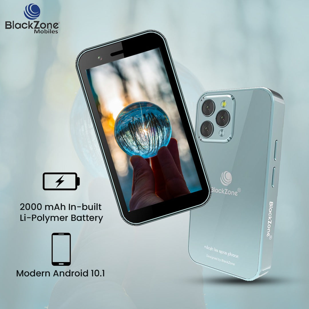 BlackZone iLite | 3.0' Incell Display | 3GB RAM | 16 GB ROM | 8 MP Triple Rear Camera | USB Type C | 2000 mAh Battery