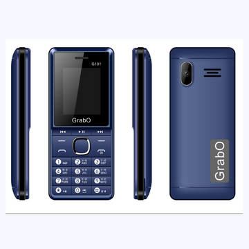 GrabO G101 | Dual SIM Keypad Mobile | 1100mAh Battery | Wireless FM | Torch | Auto Call Recording | 1.77″ Display | Music/MP3 Player | Made in India