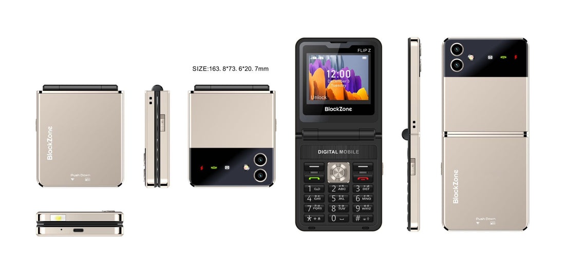 BLACKZONE FLIP Z 2.4 Inch Display with vibration 2000