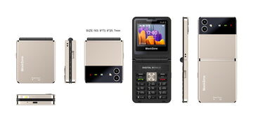 BLACKZONE FLIP Z 2.4 Inch Display with vibration 2000