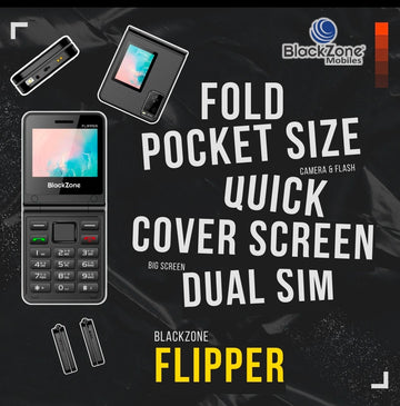 BlackZone Flipper Dual Screen 1.8 & 2.4 Inch
