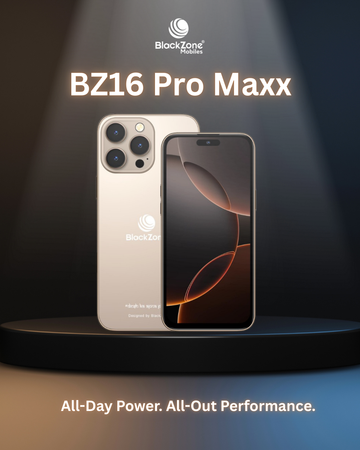BlackZone BZ16 Pro Maxx – 8GB RAM, 128GB ROM | 6.6" HD+ Display | Android 14 | Octa-Core | Face ID | 32MP Rear + 16MP Selfie Camera | 5000mAh Battery Smartphone