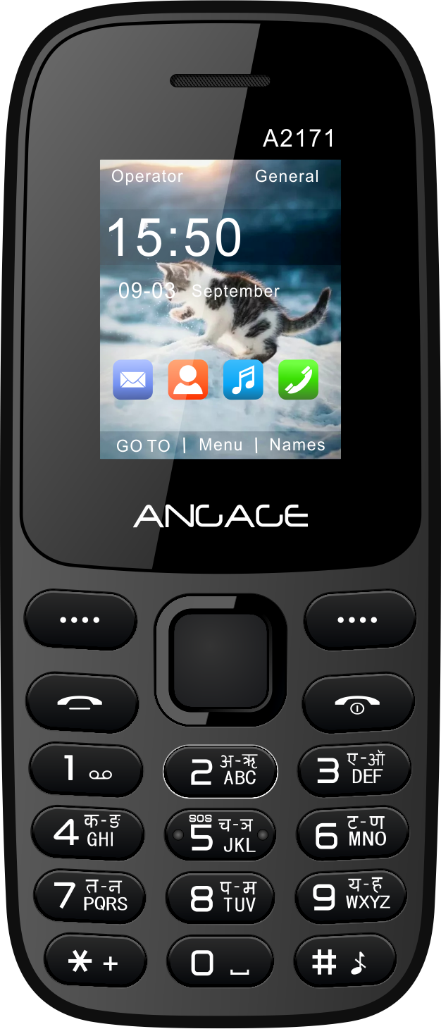 ANGAGE 1.8 Inch A2171  vibration Display with 2500mAh Big Battery