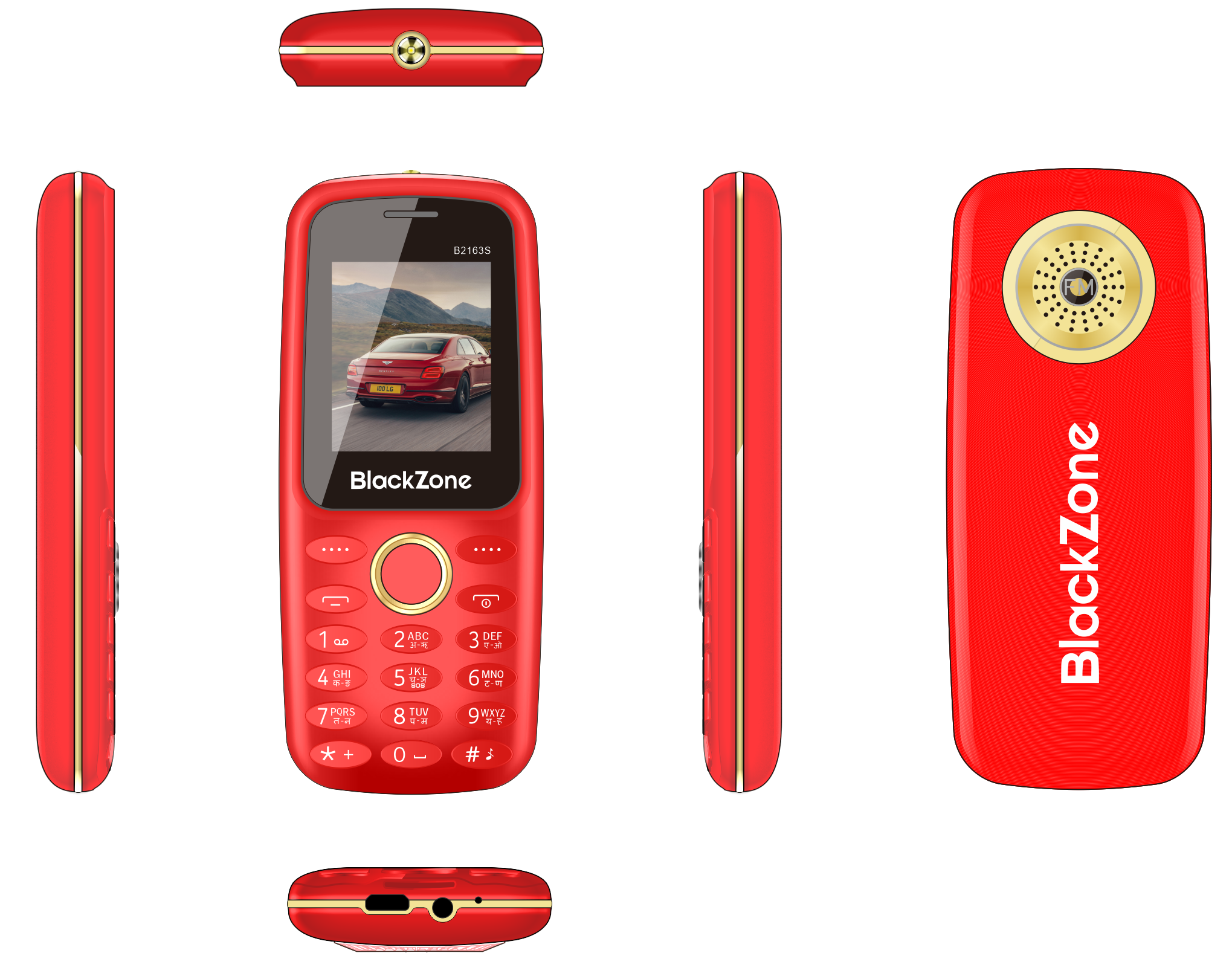 BLACKZONE B2163S 1.8 Inch Screen