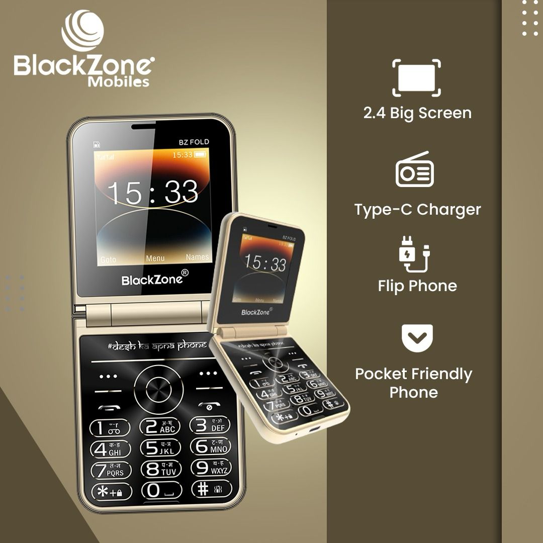 BlackZone BZ Fold - Ultimate Flip Phone