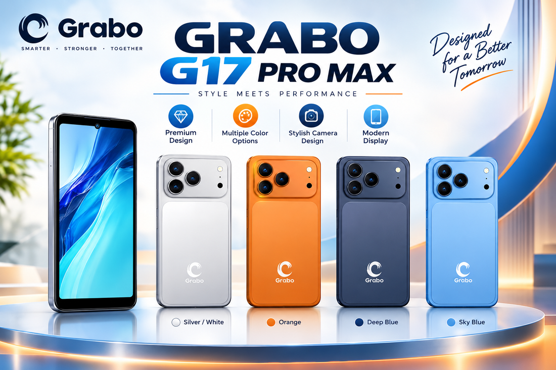 Grabo G17 Pro Maxx 4G Smartphone, 3GB RAM, 32GB ROM, 6.61" HD+ Display, 13MP Camera