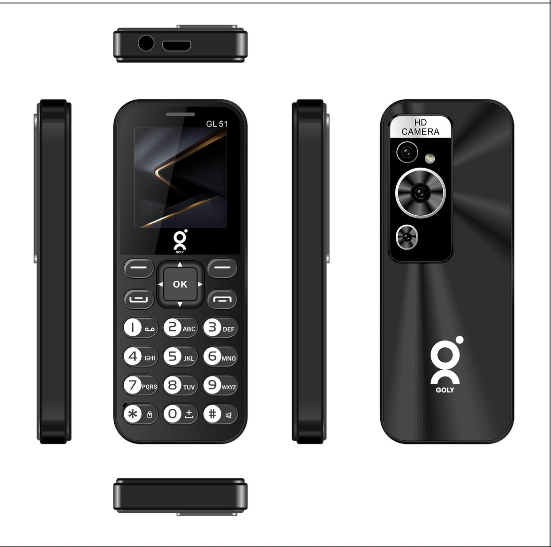 GOLY GL51  Card Phone 1.44 Inch Dual SIM Phone  with 700 mAh Big Battery