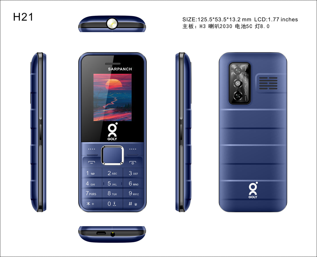 GOLY SARPANCH 1.8 Inch Display with Dual SIM & 1100mAh Battery