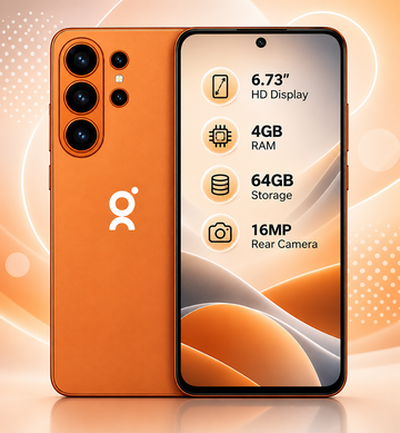 GOLY NOVA S26 With Stylus (4GB RAM + 64GB ROM) | 6.73" HD Display | Android 12 | 5000mAh Battery | 16MP Rear Camera | Face ID | Dual SIM Smartphone
