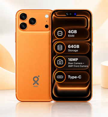 Goly 17 Pro Maxx 4G – 4GB RAM + 64GB ROM | 6.61" HD+ Incell Display | Android 12 | 16MP Rear + 8MP Front Camera | 5000mAh Battery | MTK6762CN | Type-C | Dual SIM Smartphone