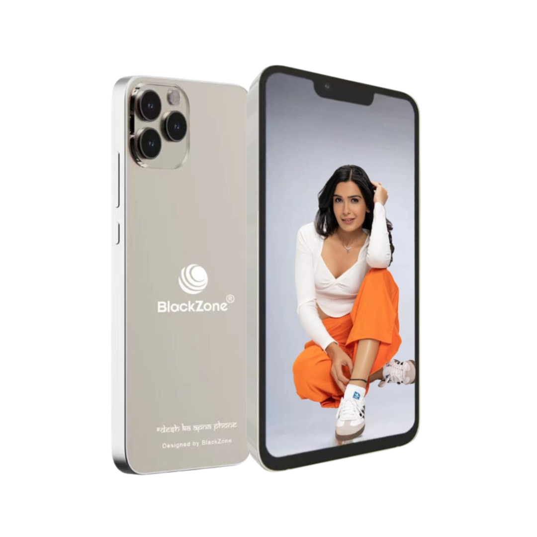 BlackZone Aviator - 12GB RAM, 128GB ROM | 6.3" HD IPS Display | Android 14 | Snapdragon 710 | 20MP Selfie Camera | Dual SIM 4G Smartphone