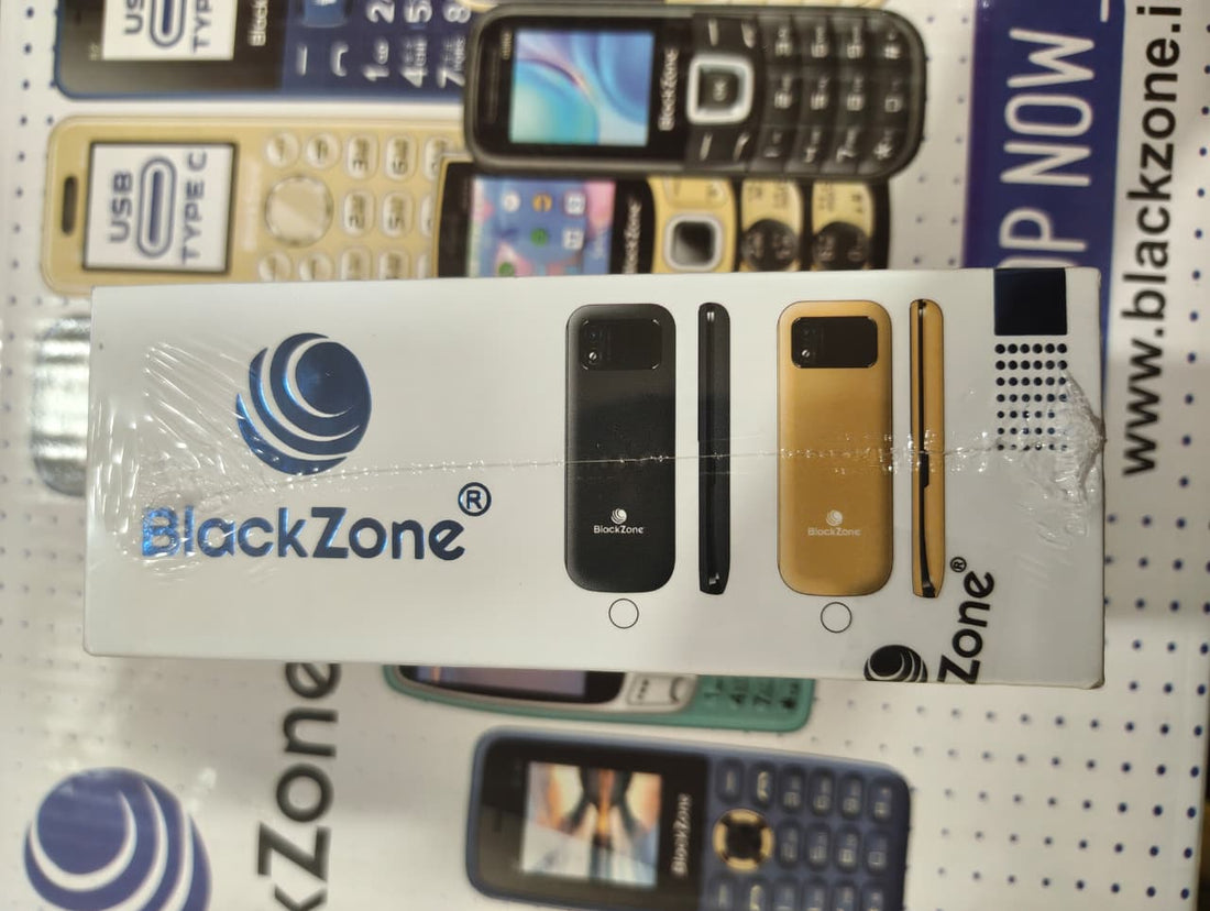 BlackZone Galaxy 1.8 Inch LCD USB Type-C Dual SIM Feature Phone 1100mAh Battery Mobile Handset Keypad Device