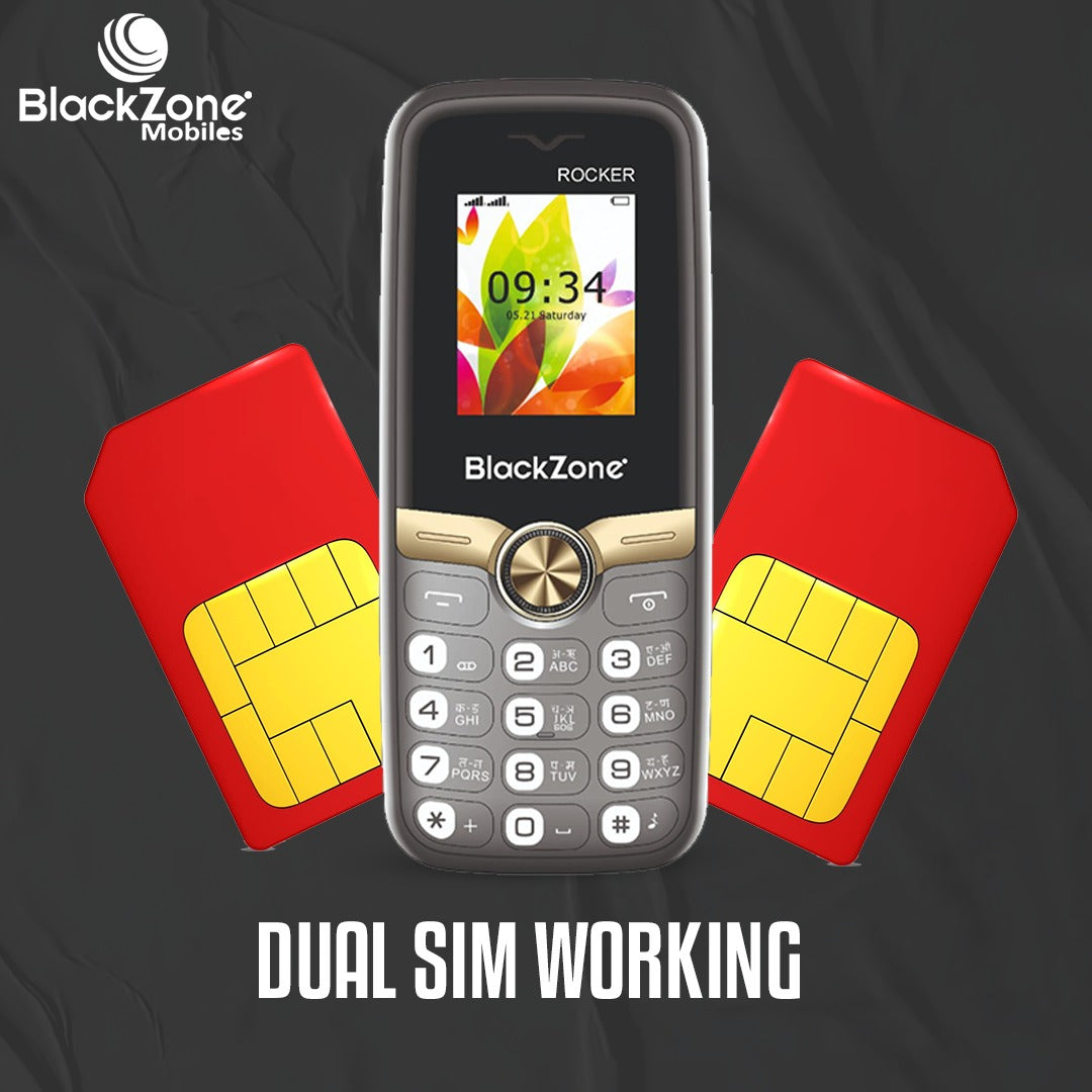 BLACKZONE ROCKER NEW MODEL 1.8 INCH DISPLAY WITH VIBRATION WITH DUAL SIM