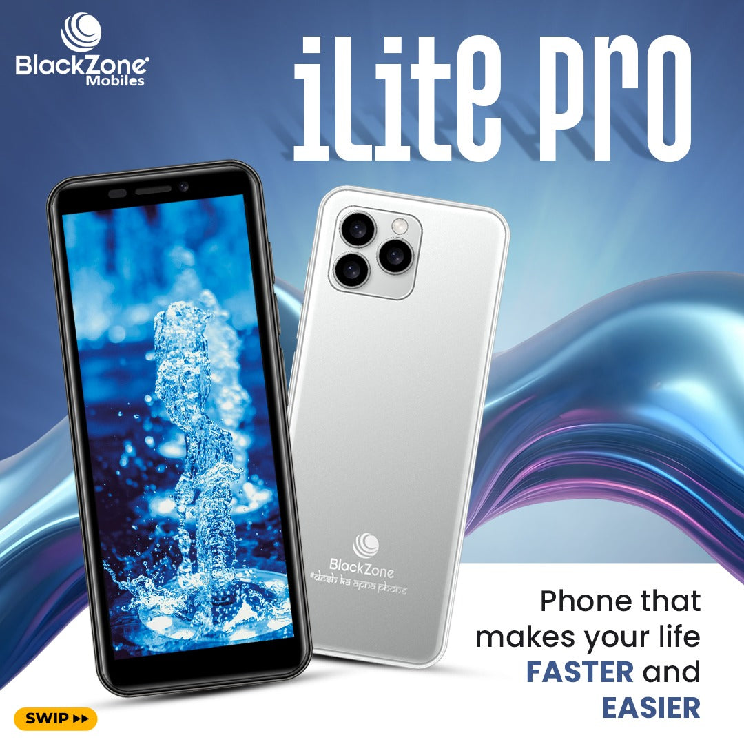 BlackZone iLite Pro | 4.5' Incell Display | 4GB RAM | 32 GB ROM | 13 MP Triple Rear Camera | USB Type C | 3000 mAh Battery