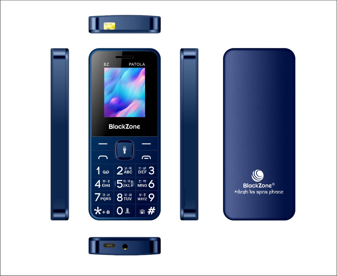 BLACKZONE PATOLA  1.8” TFT LCD Display with 1100 mAh Battery Type-C Charging