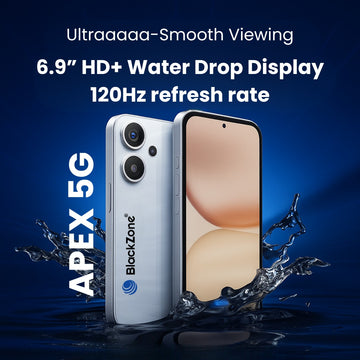 APEX 5G – 4GB RAM + 64GB ROM | 6.9" HD+ 120Hz Display | Android 15 | 32MP Dual Rear + 16MP Front Camera | 5200mAh Battery | Side Fingerprint + Face Unlock | Dual SIM 5G Smartphone