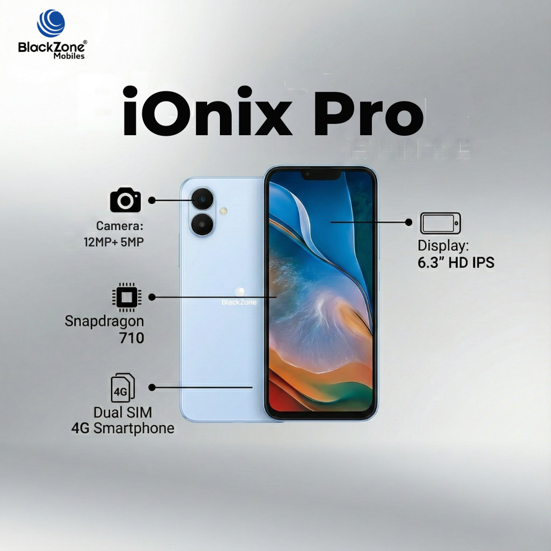 BlackZone iOnix Pro- 12GB RAM, 128GB ROM | 6.3