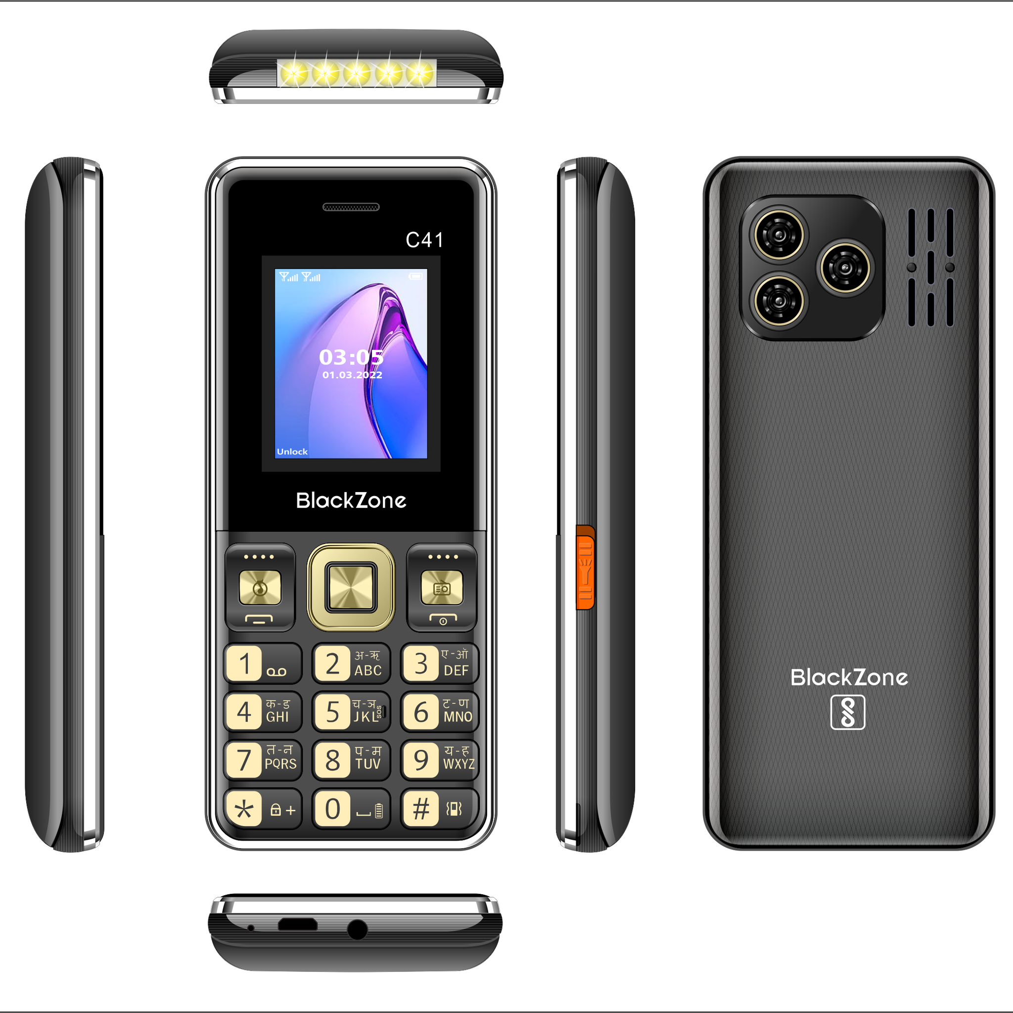 Blackzone C41 1.8 Inch Display with 2500mAh Battery