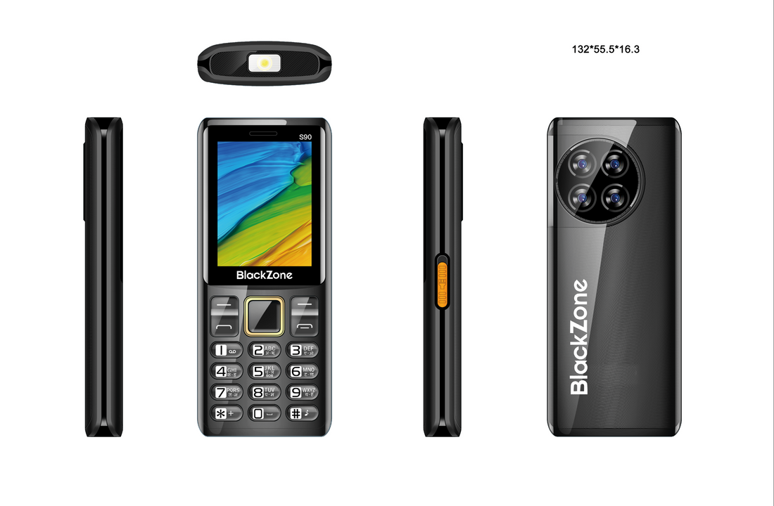 BLACKZONE S90 2.4 Inch vibration Display with  Dual SIM & 3000mAh Big Battery