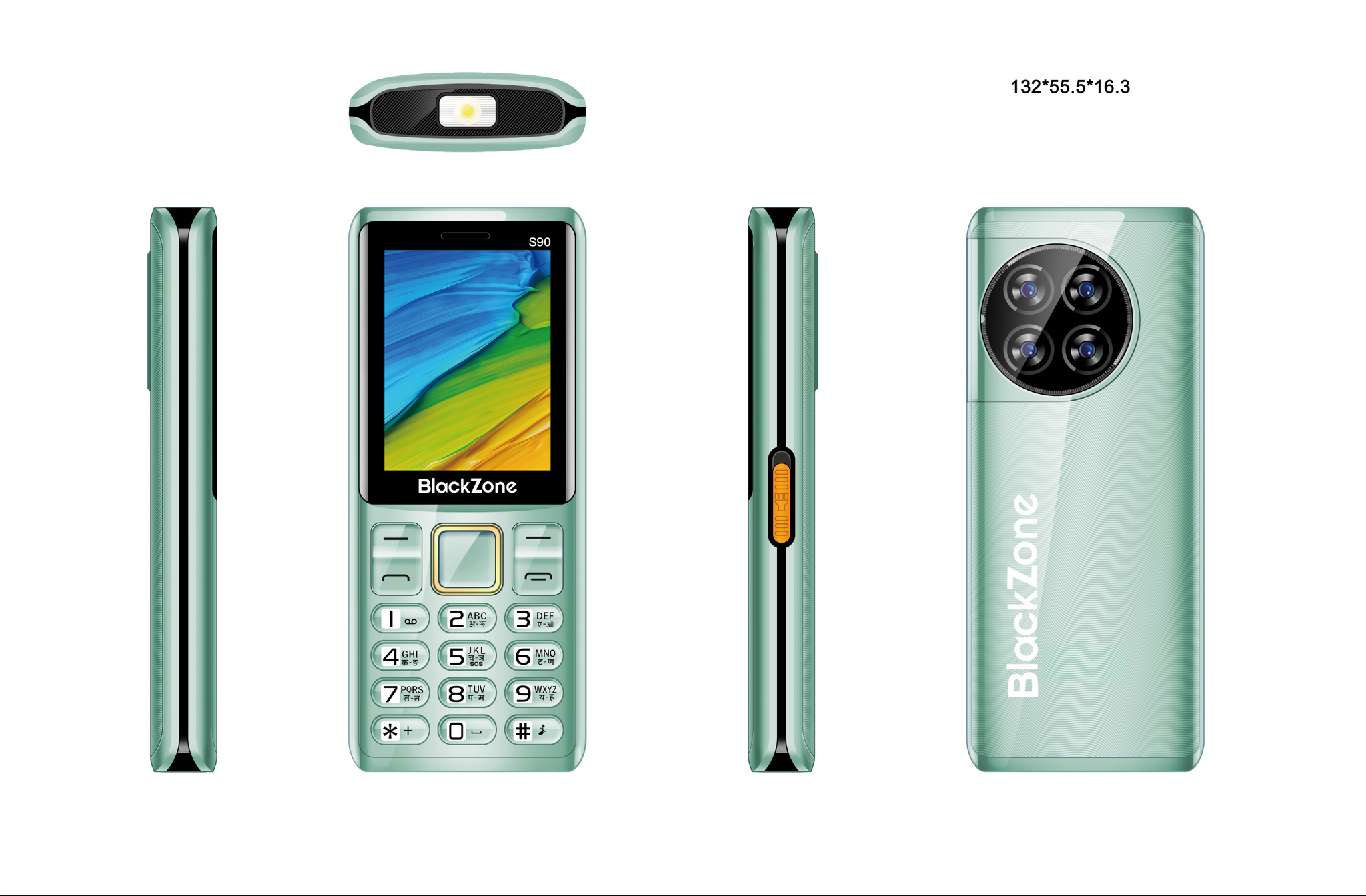 BLACKZONE S90 2.4 Inch vibration Display with  Dual SIM & 3000mAh Big Battery