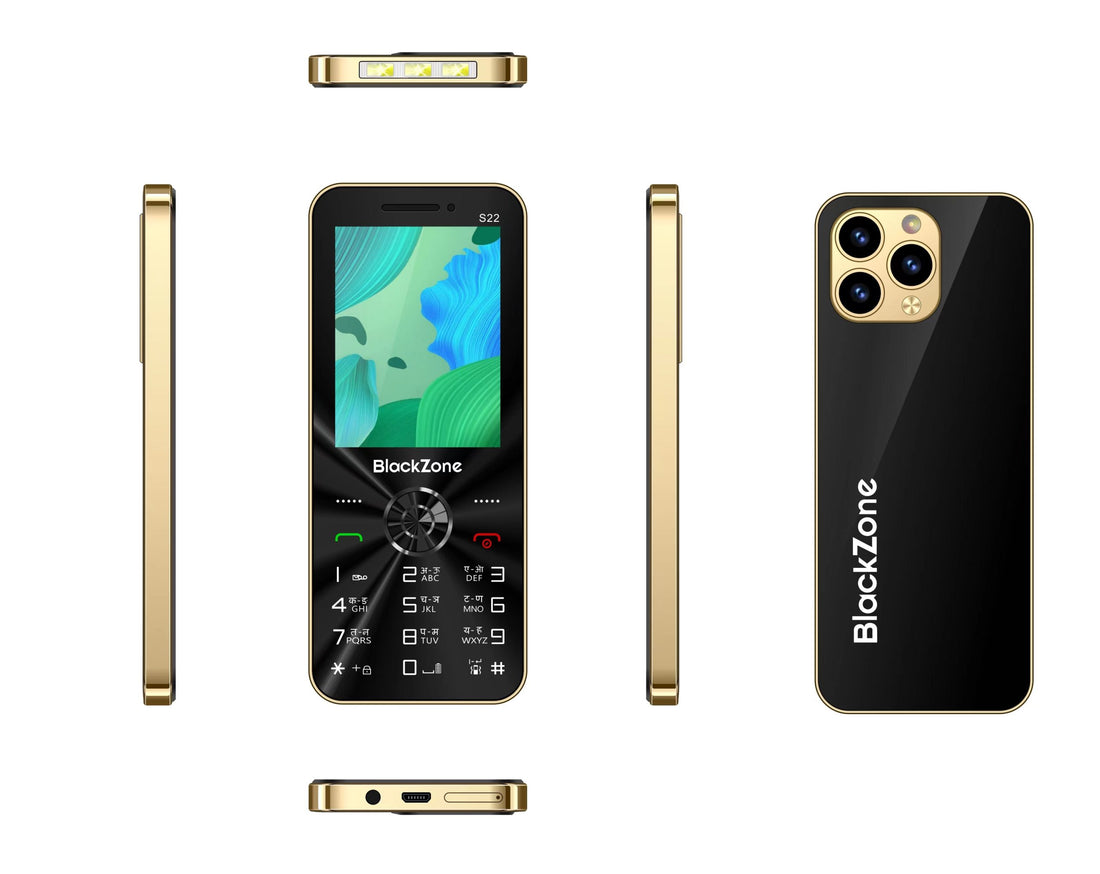 BLACKZONE S22 2.8 Inch Display with 2000mAh Inbuild Battery with vibration
